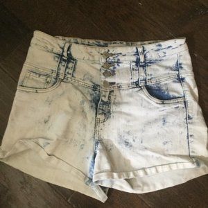 Vienna  Y2K style acid wash 4 button with zipper size 13